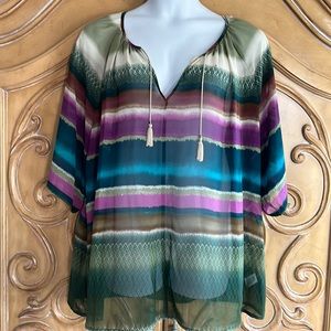 Studio Woman blanket stripe blouse